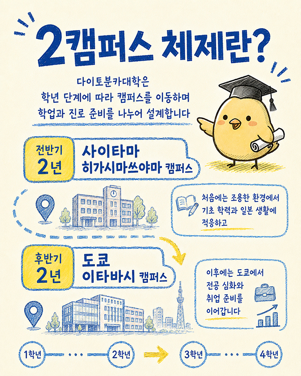 다이토분카대학 2캠퍼스 특징 사이타마 방세 절약부터 도쿄 취업 전략까지 2.jpg
