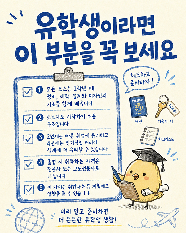 일본 자전거 유학 도쿄사이클디자인전문학교 코스 선택 5.jpg